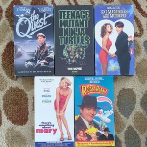 Bundle Of 5 VHS Tapes Tested